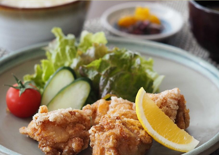 鶏の唐揚げ定食